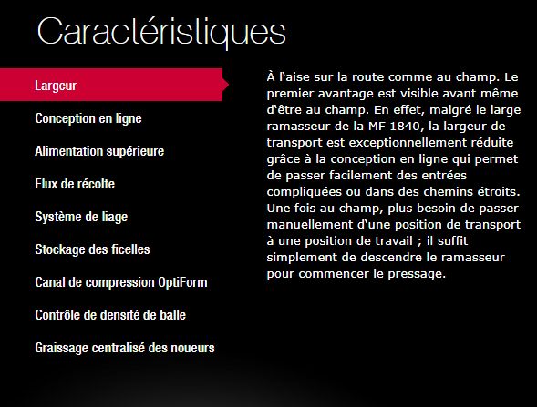 Machine pour balles carrées avec dimensions standard