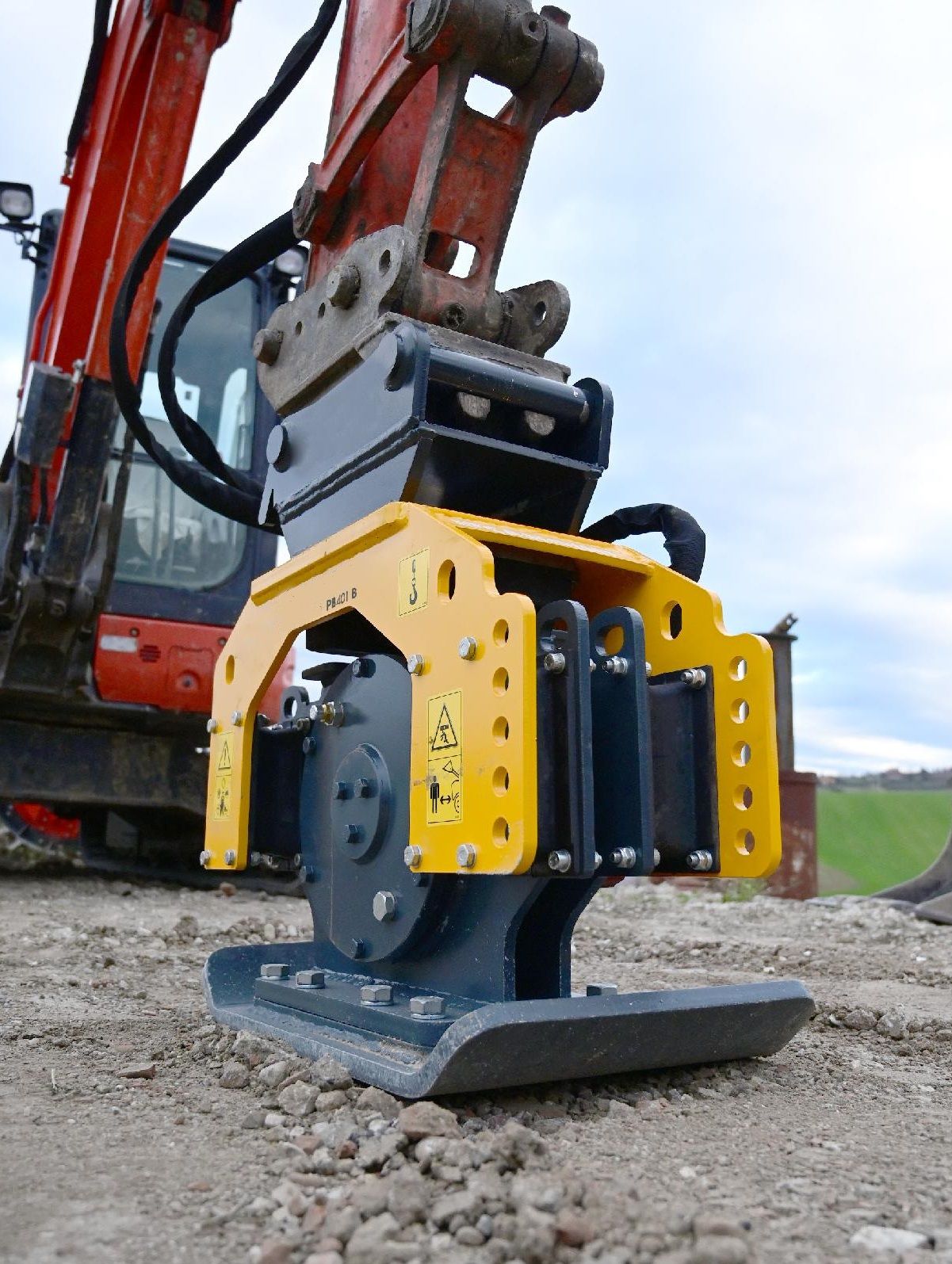 Équipement De Chantier Plaque Vibrante 74 Kg Marche Avant Largeur 350 Mm