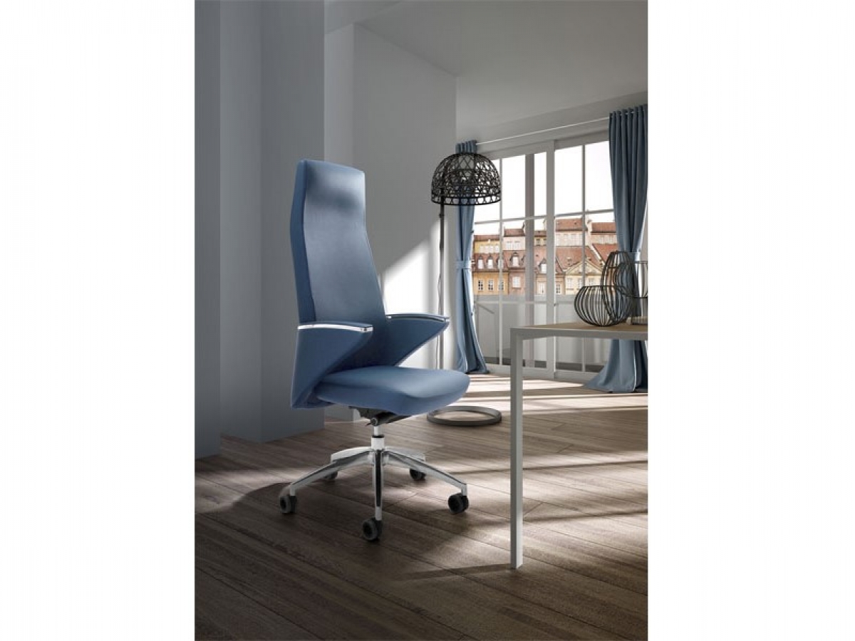 Fauteuil de direction haut de gamme ZEUS - design moderne, finitions cuir, tissu ignifugé et similicuir, garantie 5 ans_6