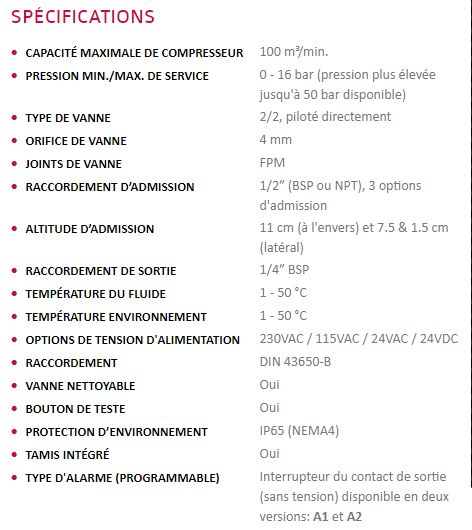 Kaptiv-CS-D-LUX - Purgeurs capacitifs à détection de niveau - Jorc Industrial - Sans perte d'air - Capacité max. 100 m³/min_6