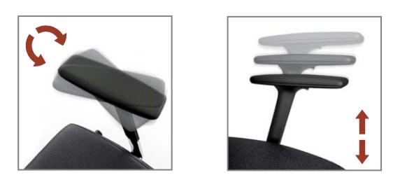 Fauteuil de Direction cuir Creta - Mobel Linea - cuir noir_6