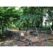 Tyrolienne 20m en acier inoxydable avec plateforme - Conforme EN1176 - Référence BT21008_6