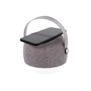 Enceinte Bluetooth - Boîtier ABS recyclé - Tissu RPET - LED - Chargeur sans fil bambou 15W - Batterie 1200 mAh_6