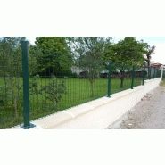Clôtures grillagées - panneaux vert RAL 6005 - Panneaux Soudés Plastifiés sur fils Galvanisés_6