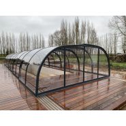 Abri de piscine adapté aux piscines enterrées et hors-sol