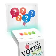 Borne smiley opinyon v2 - 100% autonome (sans fil)