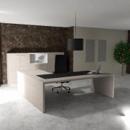 Bureau de Direction avec retour E10 - Quadrifoglio - 224, Non, Orme gris, Cuir noir_0