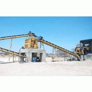 Station de concassage de pierre 350t/h - avec alimentateur vibrant, concasseur à mâchoires et cribles vibrants_6