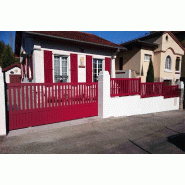 Portail coulissant semi barreaudé - 4250 / 1500_6