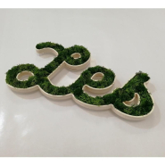 Logo ou Lettres Végétales - épaisseur 10 mm - avec Lichen scandinave ou mousse naturelle_6