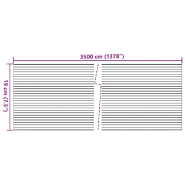 Vidaxl écrans d'intimités de jardin 2 pcs aspect gravier de marbre pvc 3294937_6