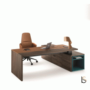 Bureau de direction Sile avec sous-mains - Bralco - 208, Gauche_6