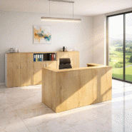 Bureau d'accueil Delta First monocolor - Mobel Linea - 184, Chêne veiné_0