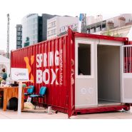 Bungalow container SPRINGBOX : Espace modulaire ultra-robuste en conteneur maritime recyclé | À vendre ou à louer