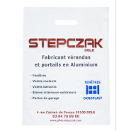 Sac plastique poignées découpées recyclable - 50 à 100 µm - Pour boutiques, fromageries, boucheries, cosmétiques, selleries ou événements_6