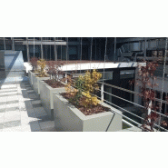 Jardinière / bac rectangle en résine, sur mesure ultra®