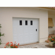 Porte de garage sectionnelle - plafond ou latérale - sur-mesure avec serrure et décor au choix_6