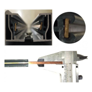 Rail 2 mètres monophasé renforcé pour spot LED - aluminium de qualité supérieure - réf raimo2mb_6