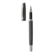 Parure stylo métal - Stylo roller et stylo bille en aluminium recyclé - Boîte cadeau en papier noir_6