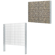 Vidaxl poteaux de clôture 40 pcs argenté 220 cm acier galvanisé 3196223_6