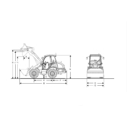 Mini-chargeuse Kramer KL10.5 - 1,5t, 4 roues directrices, compacte et flexible_6