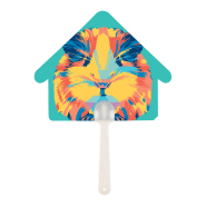 Éventail sur-mesure avec poignée en plastique et papier stratifié - Impression logo - Quantité minimale 100 pcs_6