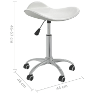 Vidaxl tabouret de salon et spa blanc similicuir 323683_6