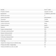 Armoire de sûreté en plastique résistant - Polystore-mini PS 611.2 avec casiers et bac de rétention_6