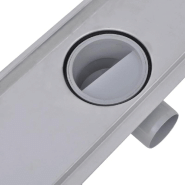 Vidaxl drain de douche linéaire 2 pcs ligne 630x140mm acier inoxydable 275954_6