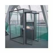 Élévateur PMR fixe Aritco - pour 2 niveaux et plus - portes automatiques et accès équerre_6