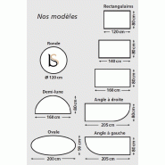 Table de réunion abattante sur roulettes. - Blanc 9010, Hêtre, 160 x 80 cm_6