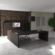 Bureau de Direction avec retour E10 - Quadrifoglio - 204, Non, Ébène, Cuir noir_6