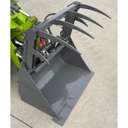 Chargeuse avec godet 200 litres pour manutention facile