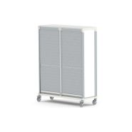Armoire médicale de transfert ou stockage - 2 colonnes modulaires avec rideaux antibactériens - WEECART_6