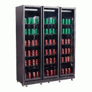 Réfrigérateur 3 portes en verre noir nap-1200 l1600 7455.1920 COMBISTEEL_6