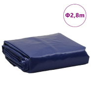 Vidaxl bâche bleu ø 2,8 m 650 g/m² 156223_6