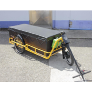 Remorque mécanique pour vélo cargo tractable à la main, conçue pour les déplacements urbains - Capacité 200kg - Carla compétition JHOG_6