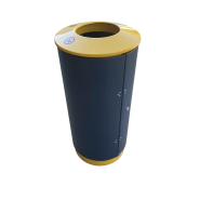 Poubelles tri sélectif en métal galvanisé - extérieur/intérieur - acier galvanisé - 9 litres