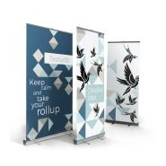 Roll-up pour stand et présentation événementiel - 80cm à 1,2m - Simple ou double face - Aluminium avec impression_6