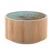 Enceinte Bluetooth - Boîtier en bambou - Fonction mains libres, radio FM et batterie rechargeable_6