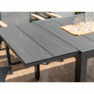 Table de jardin extensible essence 156-246x95cm – MTF – aluminium et duraboard – 2nab3130_6