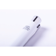 Stylo bille stylet antibactérien - plastique blanc - encre bleue - conforme ISO 22196_6