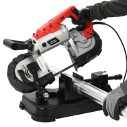 Vidaxl scie à ruban avec base et mallette portable acier 143387_6