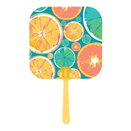 Éventail sur-mesure - poignée plastique et papier stratifié - impression digitale logo - minimum 100 pcs_6