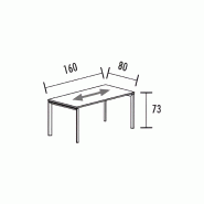 Bureau individuel avec retour piètement ouvert So Sierro_6