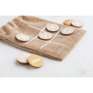 Jeu de morpions sur mesure - contreplaqué de bouleau, 10 jetons et étui en jute_6