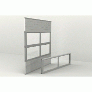 Porte industrielle levante vitrée woodgrain S - 2500 / 4000_6