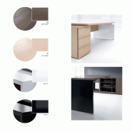 Bureau de Direction Mito réglable en hauteur - MDD - 219, Droite, Sycomore foncé_6