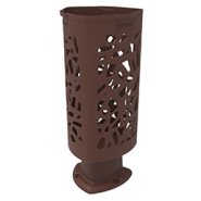 Corbeille publique en polyéthylène moulé haute densité - Traitée anti-UV et anti-graffiti - Modèle Mantille_6