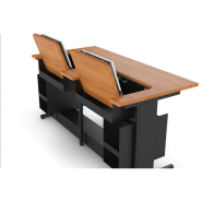 Table informatique à écran rabattable pour sécuriser l'équipement informatique - DATA_6